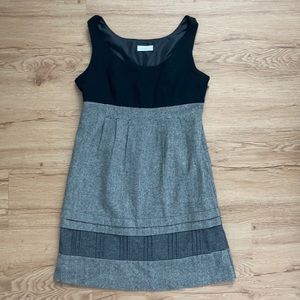 Black wool dress